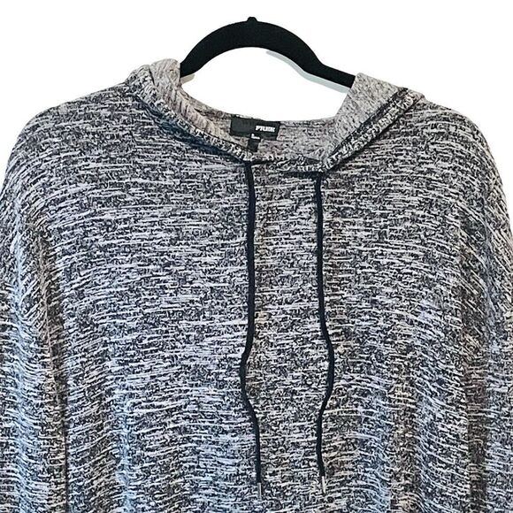Aritzia Wilfred Grey & White Hoodie Sweater Long Sleeve Size Small - Picture 4 of 9